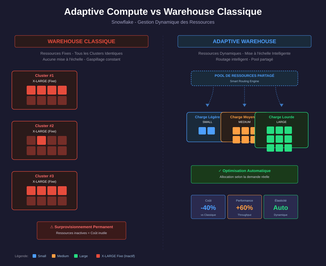 Snowflake Adaptive Compute : laissez Snowflake dimensionner vos warehouses ❄️